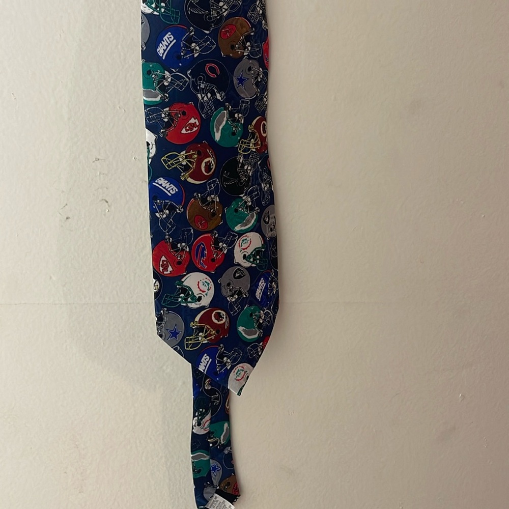 Vintage 1990s NFL,  Neck Tie Helmet All Over Print